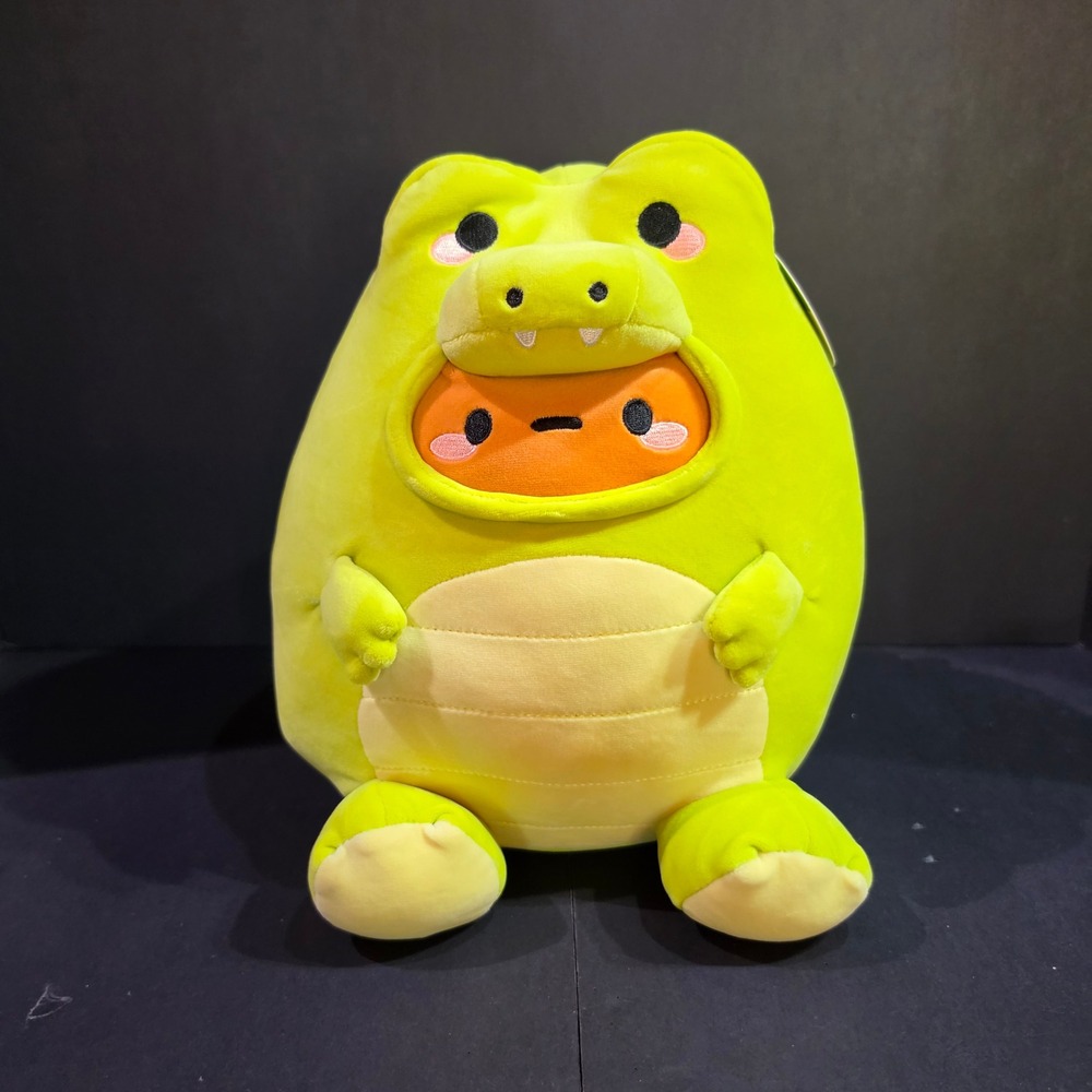 Smoko Croc Tayto Potato Costume Midi Mochi Plush Stuffed Animal Green 11" NWT